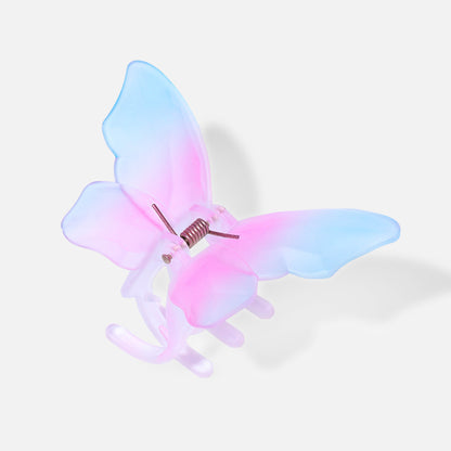 Stroberi Rainbow Color Butterfly & Flower Hair Clip