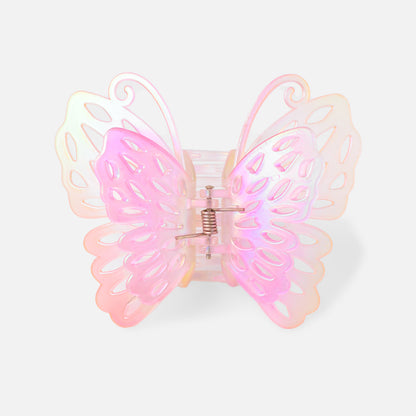 Stroberi Rainbow Color Butterfly & Flower Hair Clip