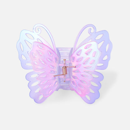 Stroberi Rainbow Color Butterfly & Flower Hair Clip