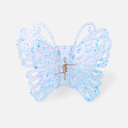 Stroberi Rainbow Color Butterfly & Flower Hair Clip