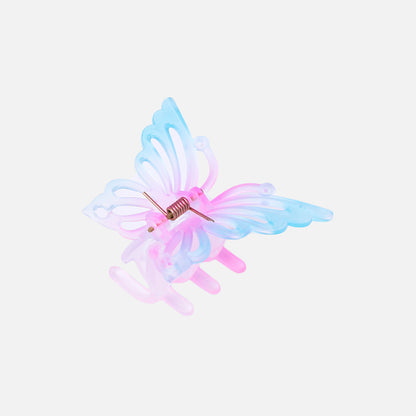 Stroberi Rainbow Color Butterfly & Flower Hair Clip
