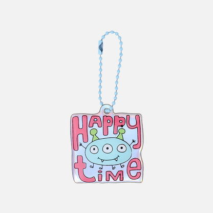 Stroberi Acrylic Monster Color Keychain