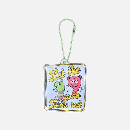 Stroberi Acrylic Monster Color Keychain