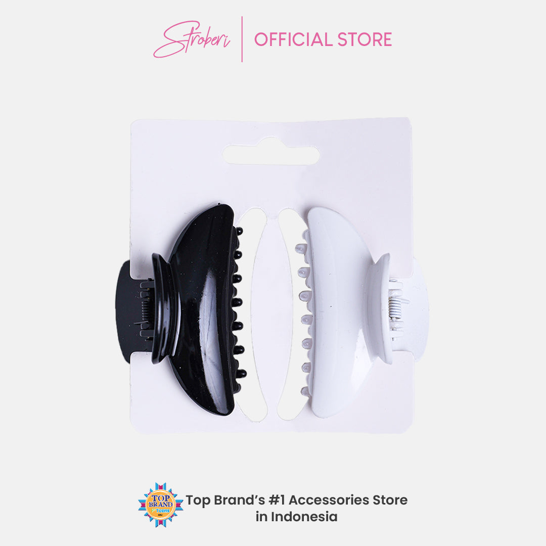 Stroberi Motif Leopard Hair Clip Set