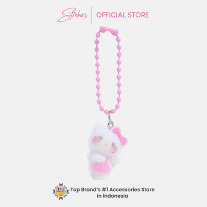 Stroberi Mini Clay Fur Character Keychain