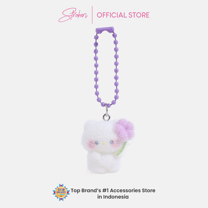 Stroberi Mini Clay Fur Character Keychain