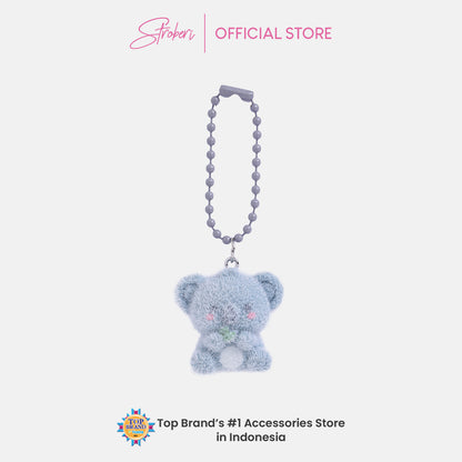 Stroberi Mini Clay Fur Character Keychain
