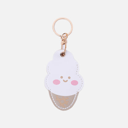 Stroberi Character Leather Keychain