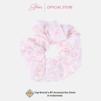 Stroberi Scrunchie Motif -1 Hair Tie