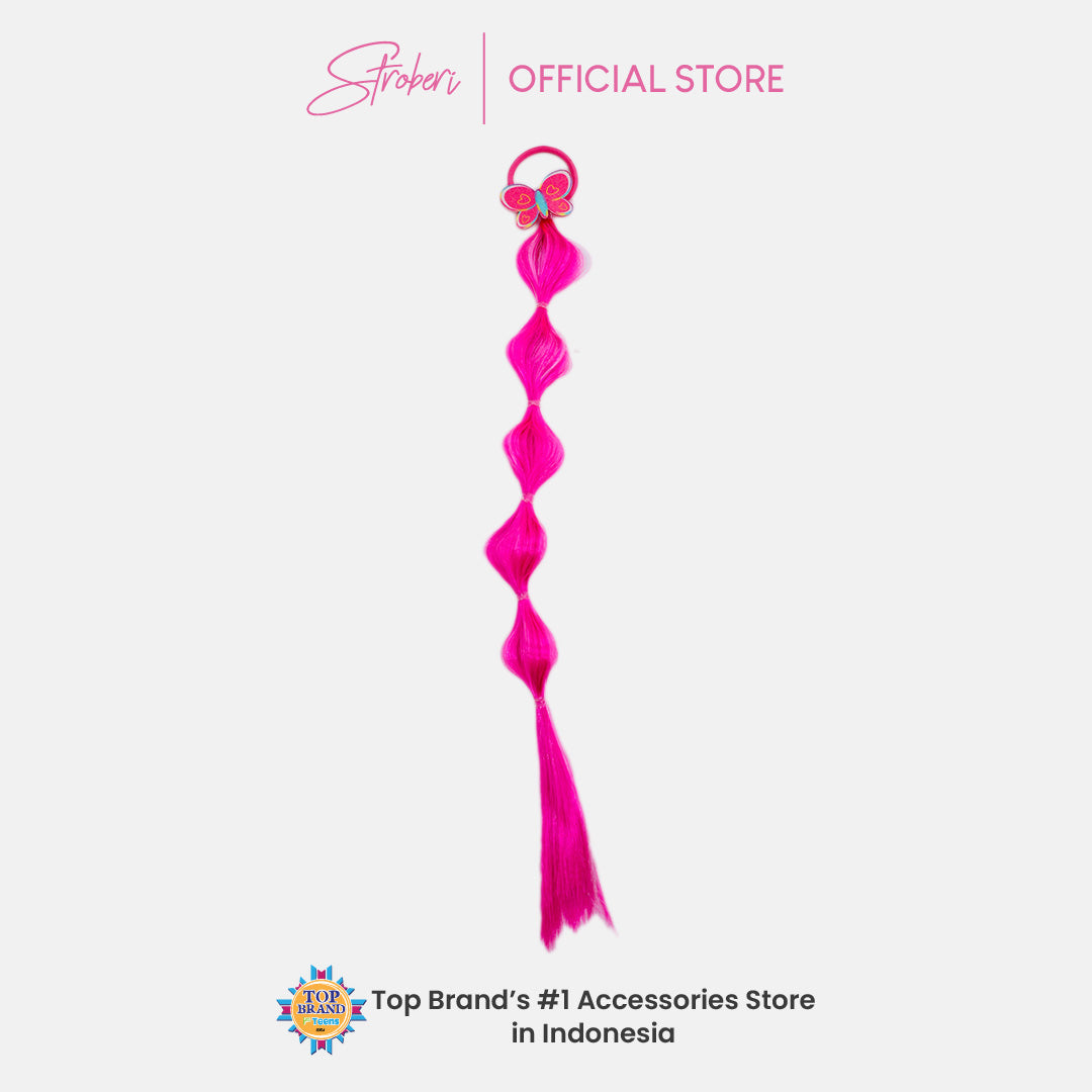 Stroberi Gradation Braid Hair Tie