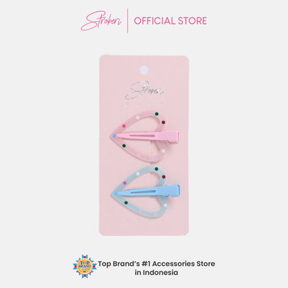 Stroberi Hole Pastel Set Hair Clip