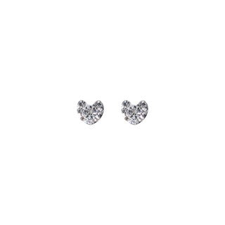 Stroberi Rhinestone Stud Earring- 1