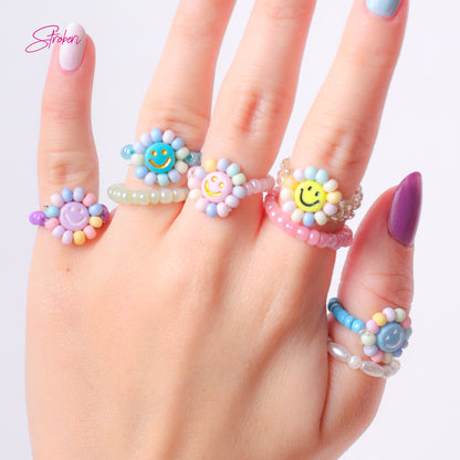 Stroberi Beads Mix Ring -9