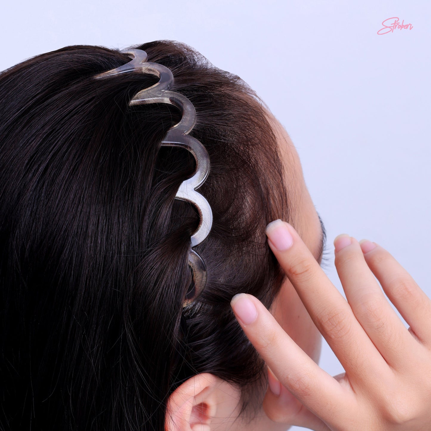 Stroberi Wave Claw Headband