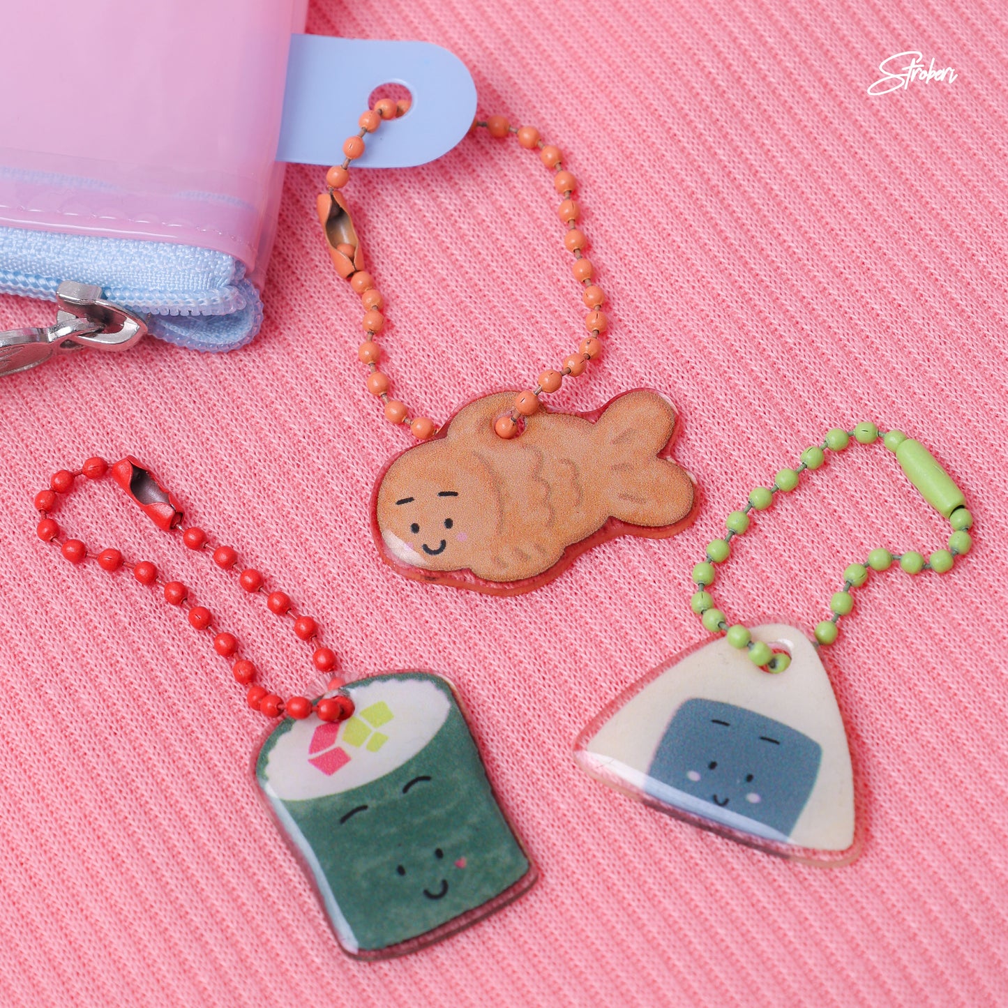 Stroberi Acrylic F&B 3D Keychain