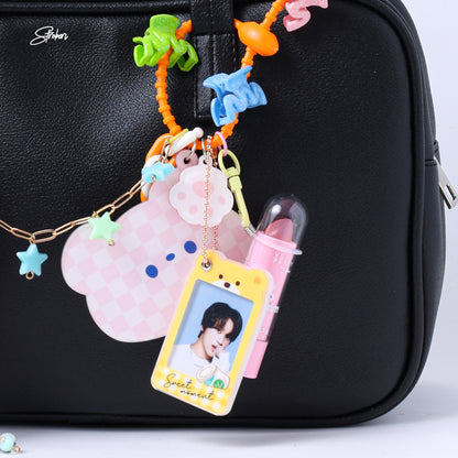 Stroberi Photocard Holder Keychain
