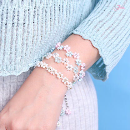 Stroberi Colorful Flower Bracelet Beads