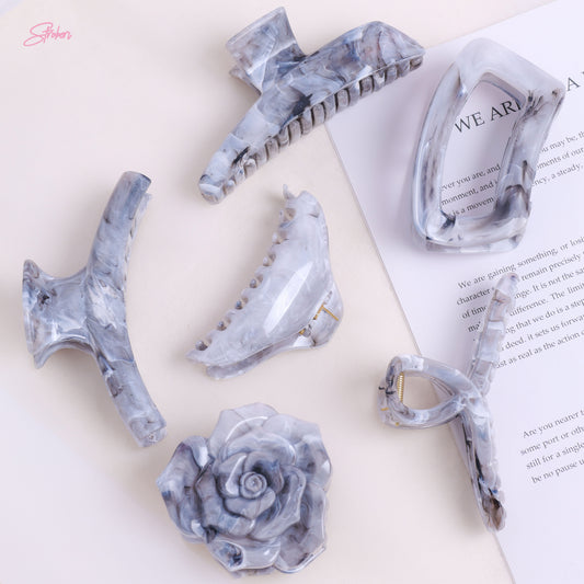 Stroberi Marble Shape Hair Clip