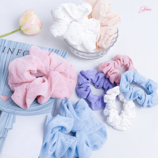 Stroberi Scrunchie Motif -1 Hair Tie