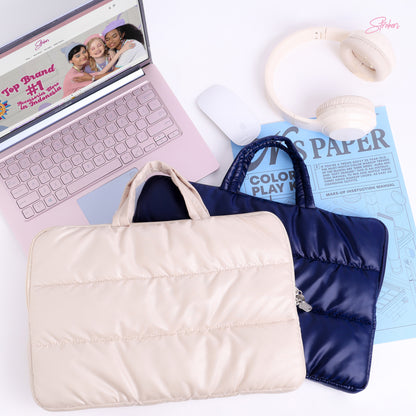 Stroberi Puffy Metallic Laptop Case