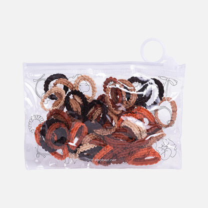 Stroberi Mini Towel Color Hair Tie Set