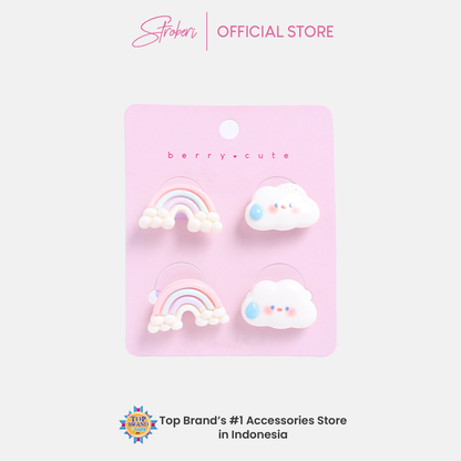 Stroberi Kids Character Hair Tie Set