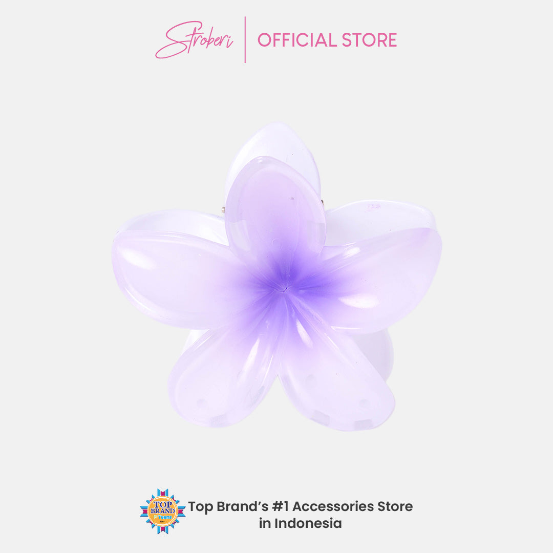 Stroberi Frangipani Flower Hair Clip