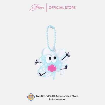 Stroberi Acrylic Monster Abstract Keychain