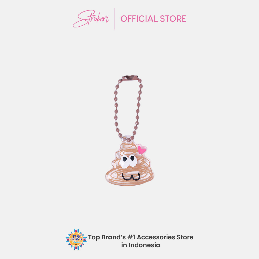 Stroberi Acrylic Monster Abstract Keychain