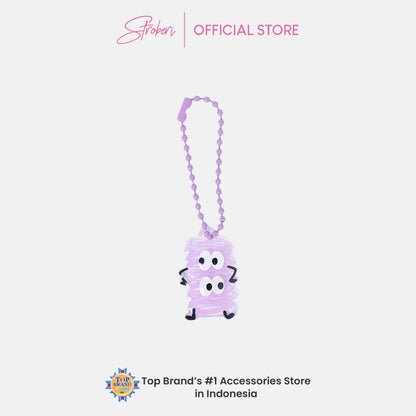 Stroberi Acrylic Monster Abstract Keychain