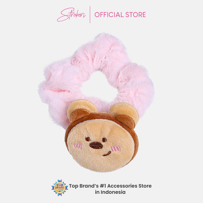 Stroberi Fur Character Hair Tie
