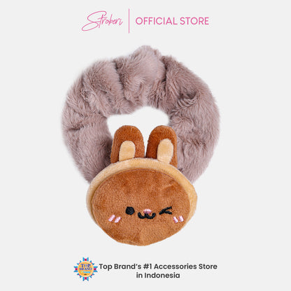 Stroberi Fur Character Hair Tie