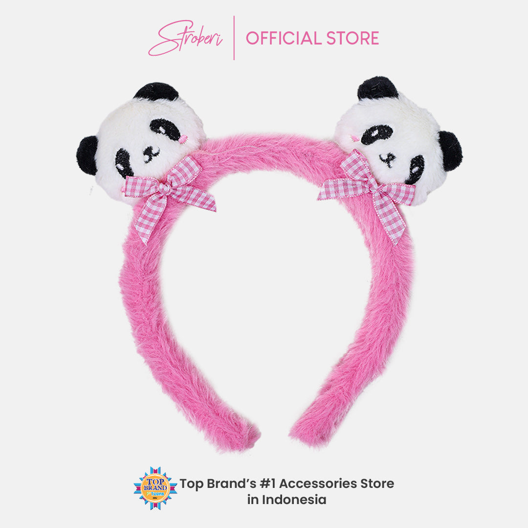 Stroberi Cartoon Fur Headband