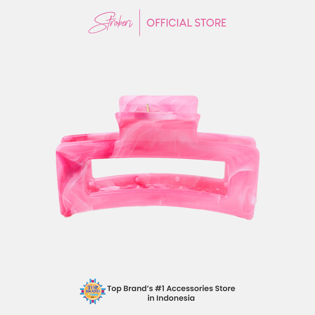 Stroberi Marble Shape Hair Clip