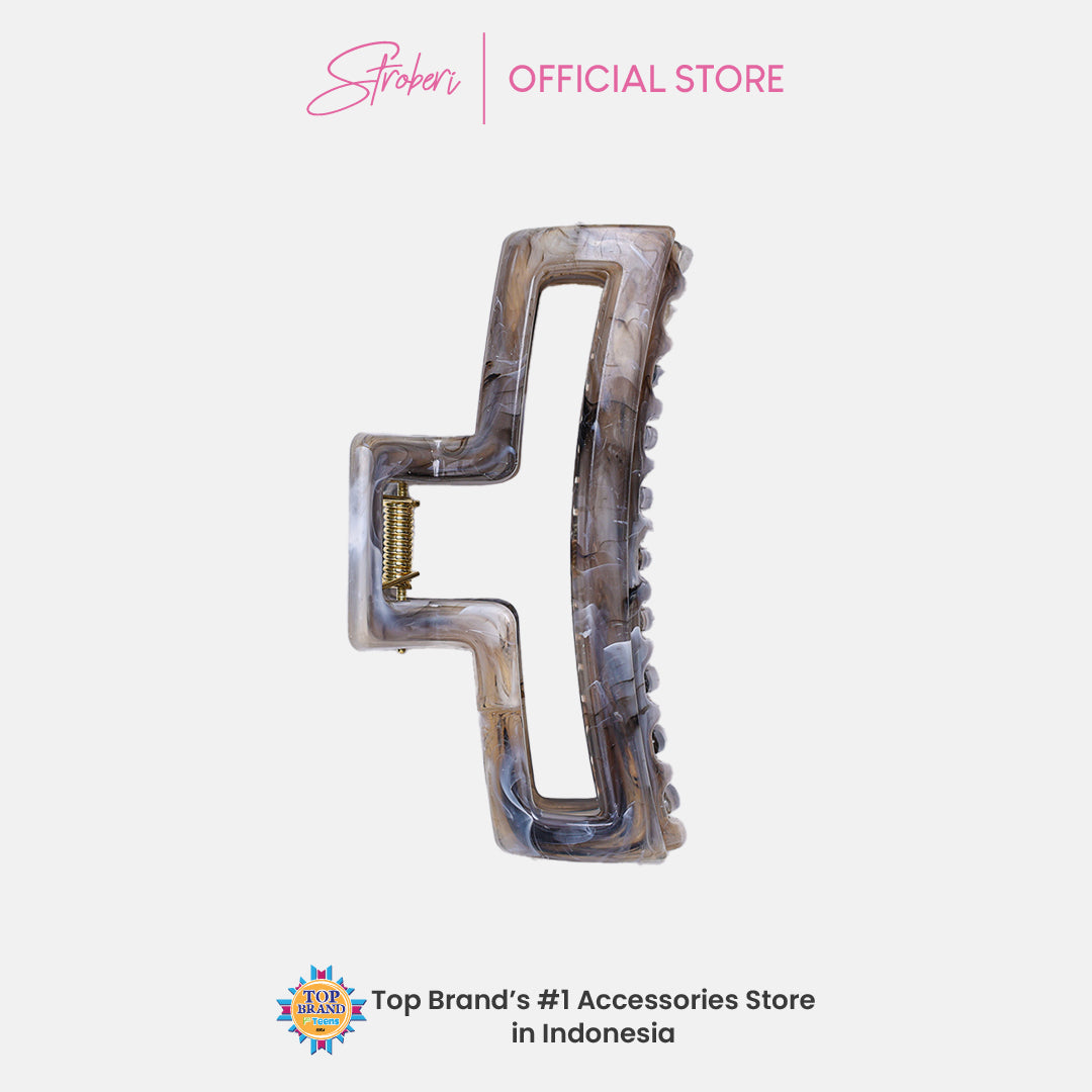 Stroberi Marble Shape Hair Clip