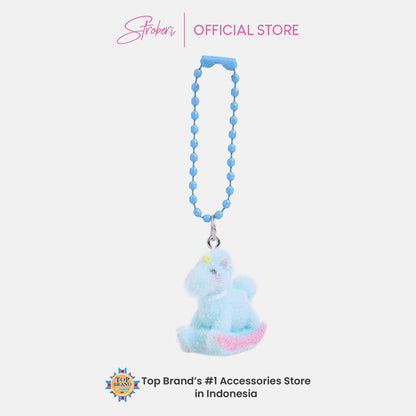 Stroberi Mini Clay Fur Character Keychain