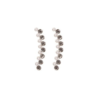 Stroberi Rhinestone Long Stud Earring