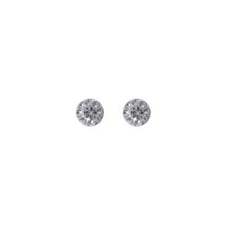 Stroberi Rhinestone Stud Earring- 2