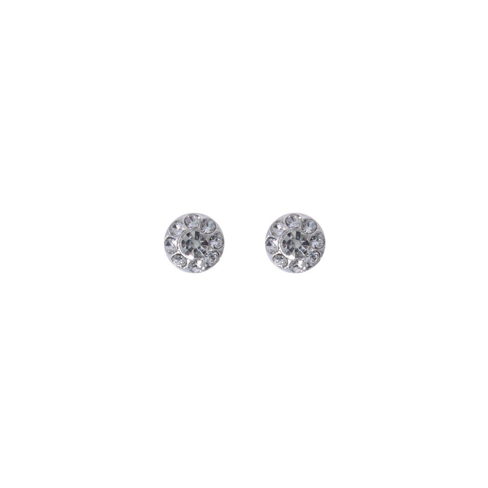 Stroberi Rhinestone Stud Earring- 2