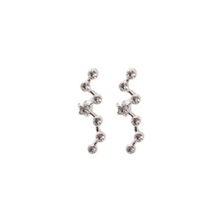 Stroberi Rhinestone Long Stud Earring