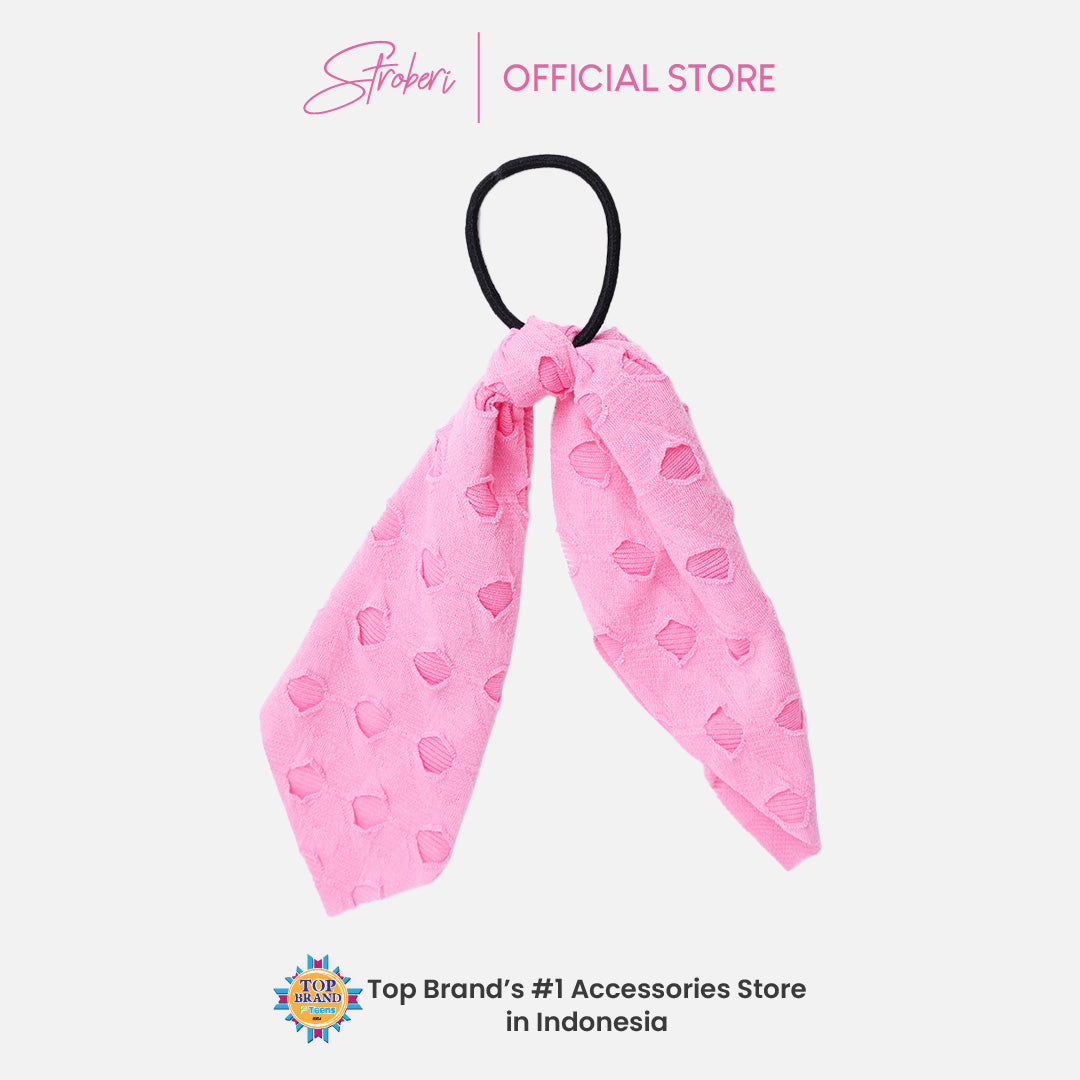 Stroberi Scarf Motif Hair Tie