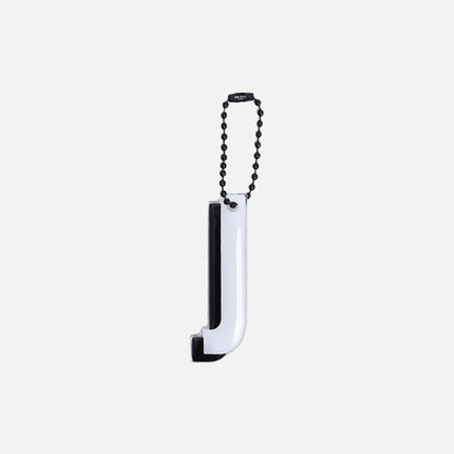 Stroberi Large Black & White Alphabet Keychain