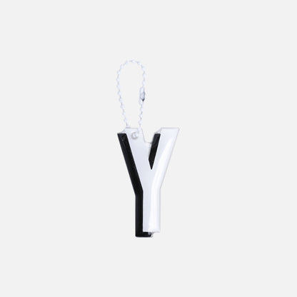 Stroberi Large Black & White Alphabet Keychain