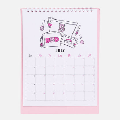 Stroberi Desk Calendar 2025