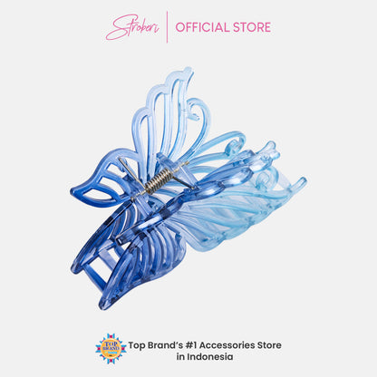 Stroberi Metallic Butterfly Hair Clip