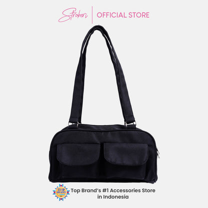 Stroberi Two Pocket Color Sling Bag