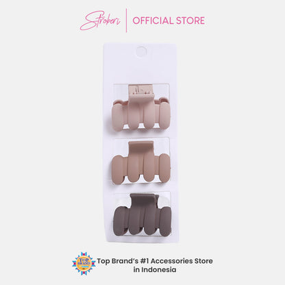Stroberi Doff Hole Hair Clip Set