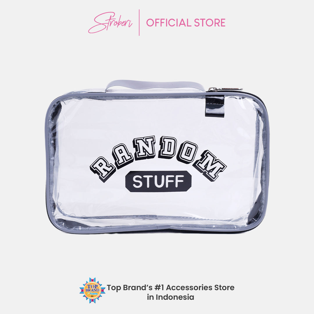 Stroberi Grid & Line Pouch