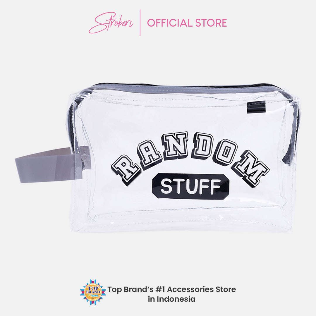 Stroberi Grid & Line Pouch