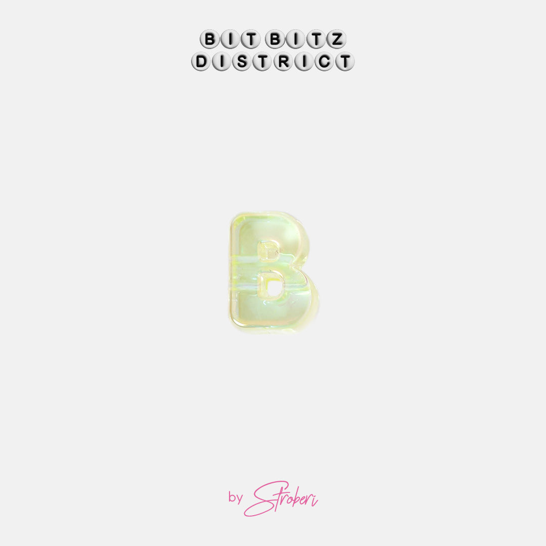 Bit Bitz District DIY Beads  - Alphabet Colorful Transparent